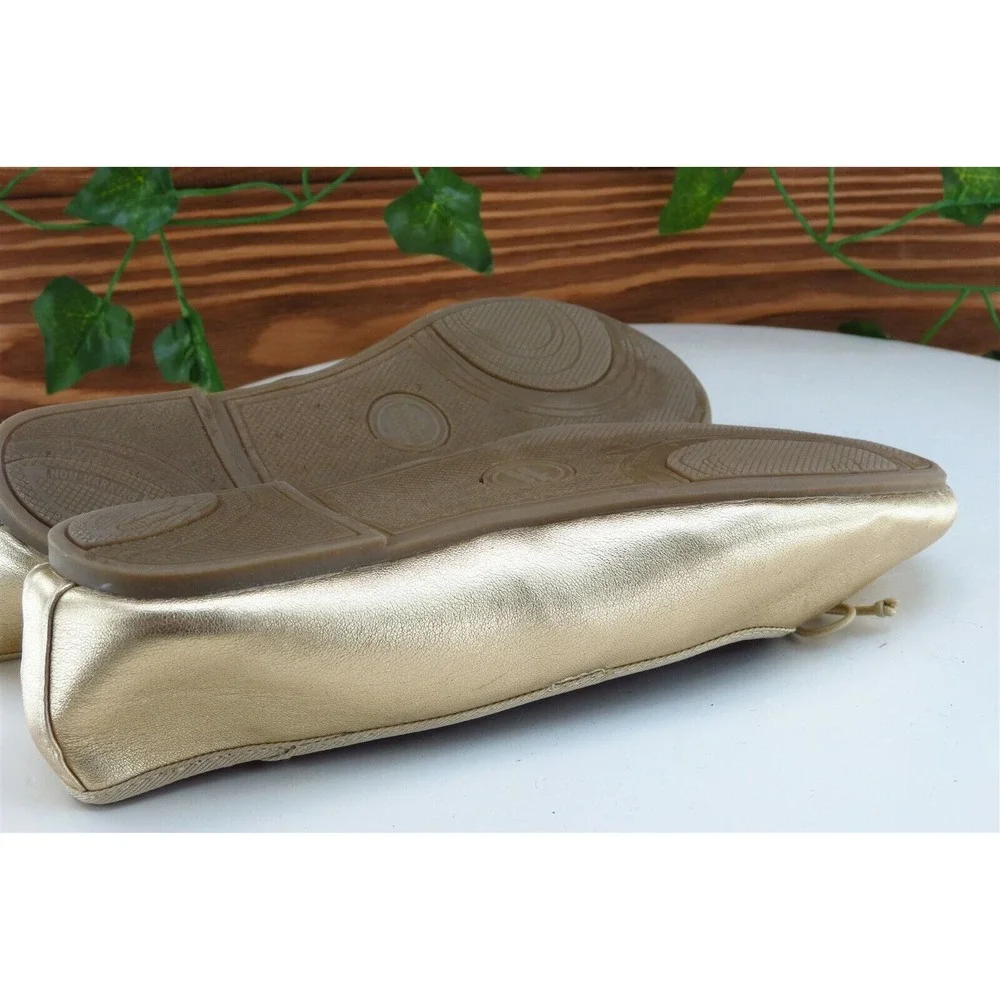 Wonder Nation Youth Girls‎ Shoes Size 1 M Gold Mary Jane Synthetic